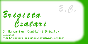 brigitta csatari business card